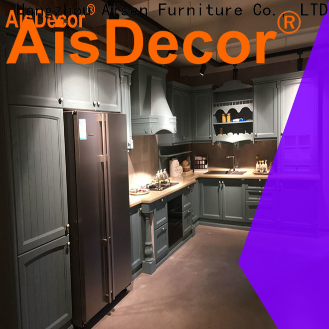 AisDecor cherry wood kitchen cabinets wholesale