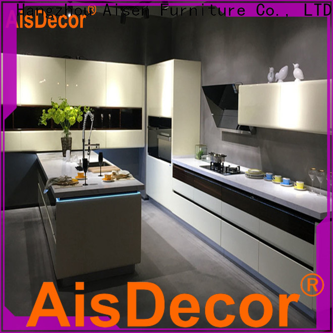 AisDecor reliable gray cabinets kitchen one-stop services