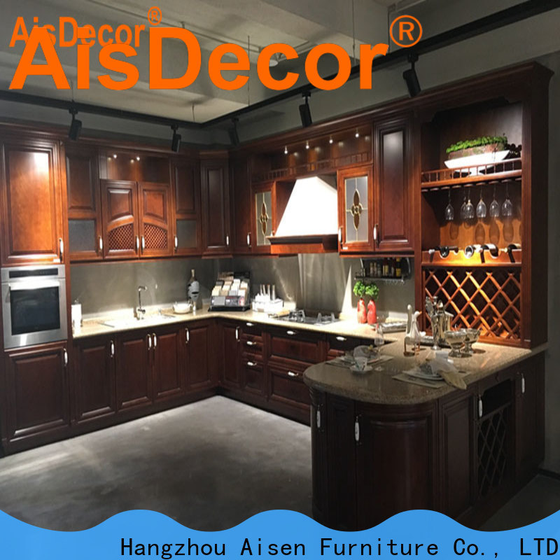 AisDecor cherry wood cabinets wholesale