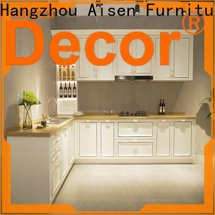AisDecor cherry wood kitchen cabinets supplier