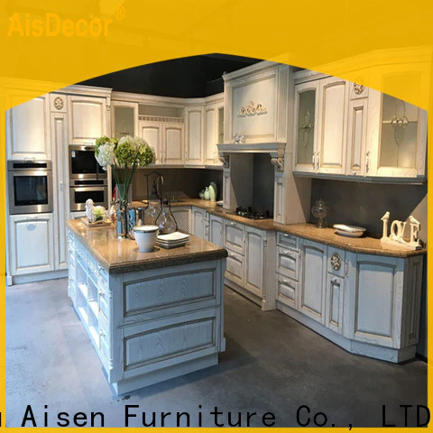 AisDecor new solid wood kitchen cabinet wholesale