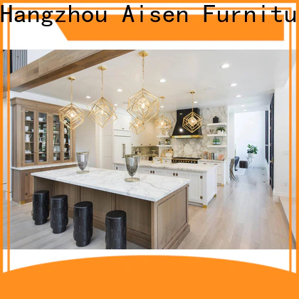 AisDecor wood and white kitchen cabinets overseas trader