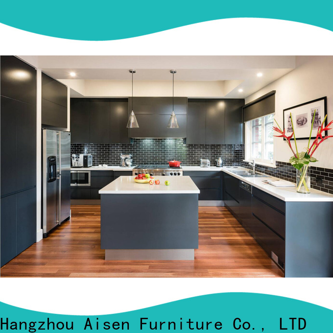 AisDecor cheap painting laminate kitchen cabinets one-stop services