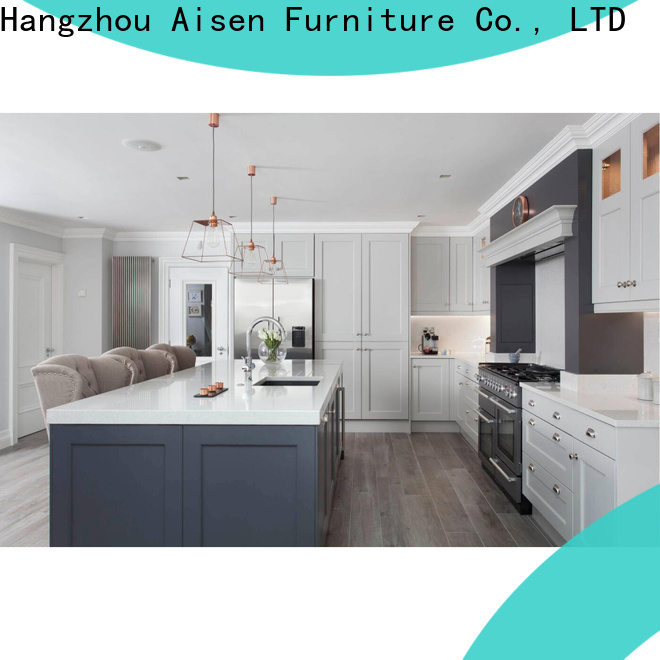 AisDecor wood and white kitchen cabinets factory