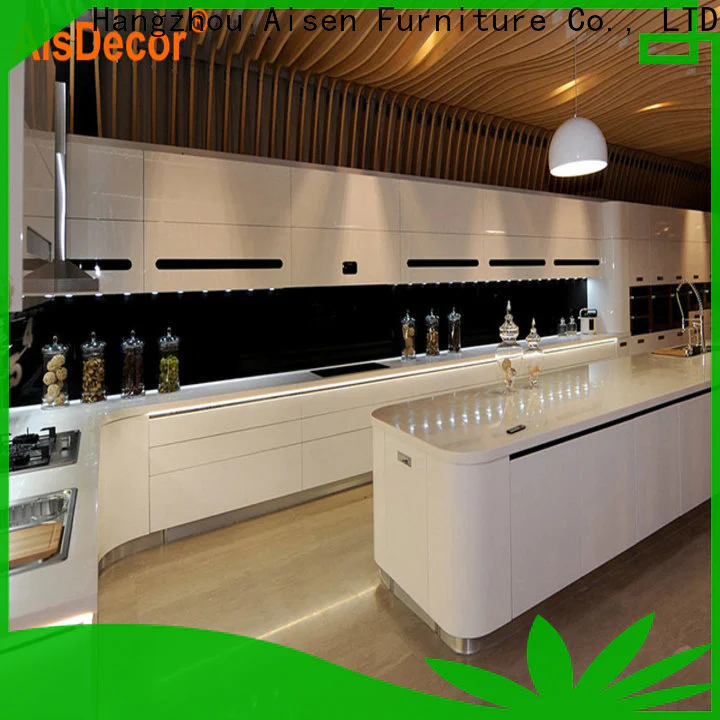 AisDecor custom gray cabinets kitchen manufacturer