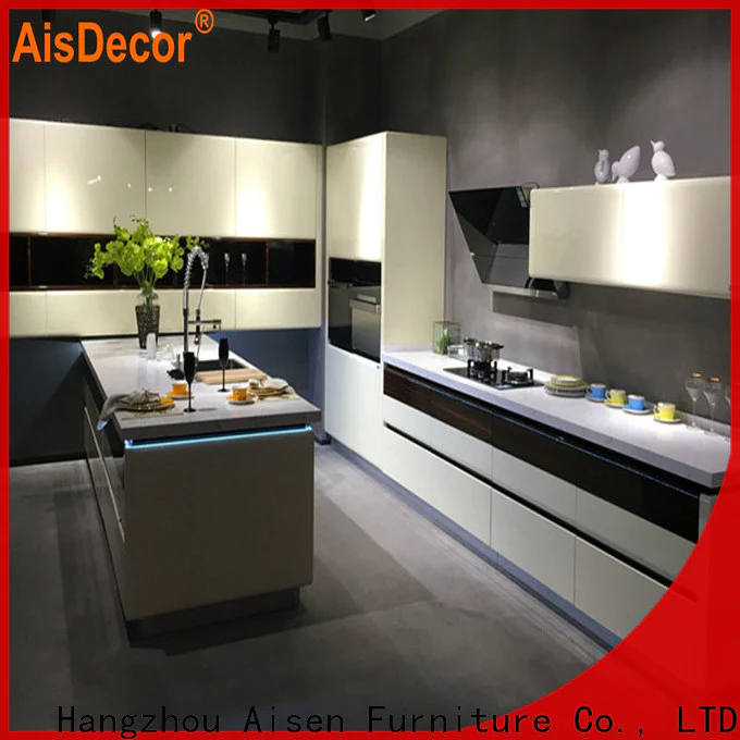 AisDecor gray cabinets kitchen factory