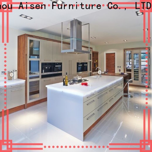 AisDecor gray cabinets kitchen one-stop services