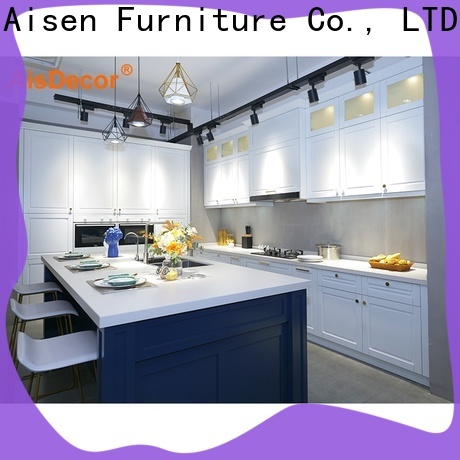 AisDecor wood and white kitchen cabinets overseas trader