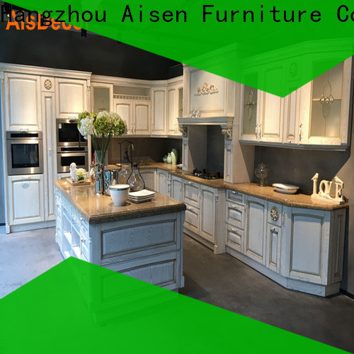 AisDecor new cherry wood kitchen cabinets supplier