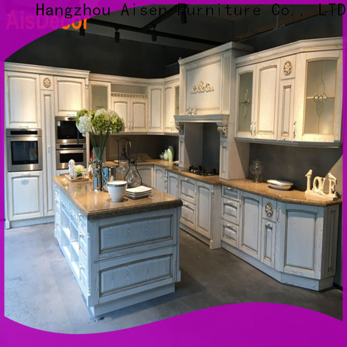 AisDecor cherry wood kitchen cabinets one-stop solutions