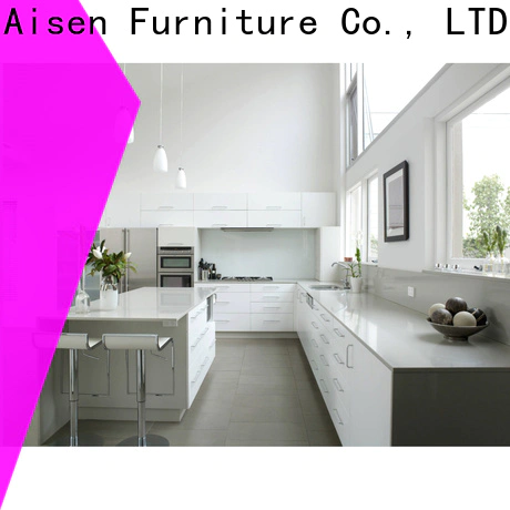 AisDecor gray cabinets kitchen manufacturer