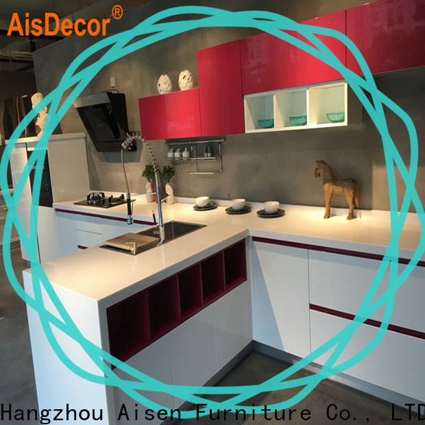 AisDecor cheap white lacquer cabinets one-stop services