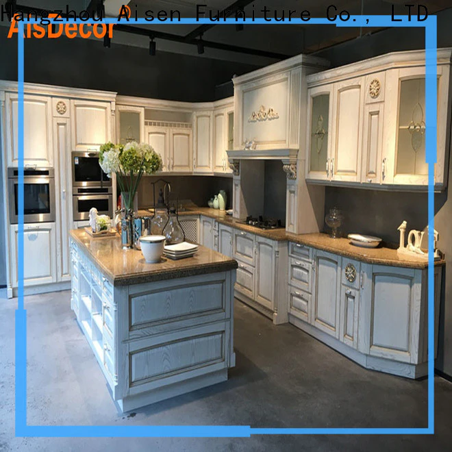 AisDecor cheap solid wood kitchens one-stop services
