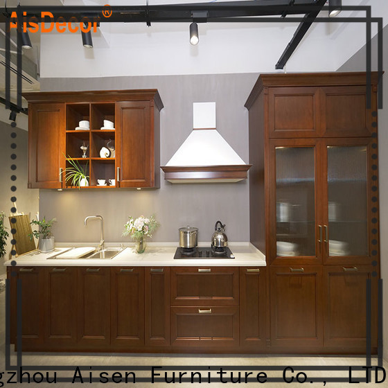 AisDecor custom wooden kitchen cupboards one-stop services