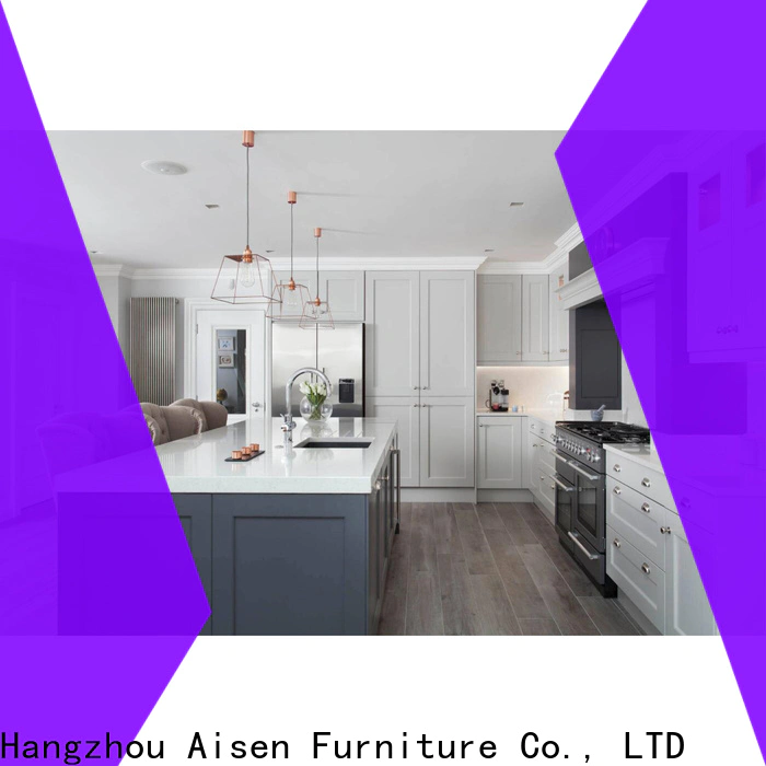 AisDecor wood and white kitchen cabinets one-stop solutions