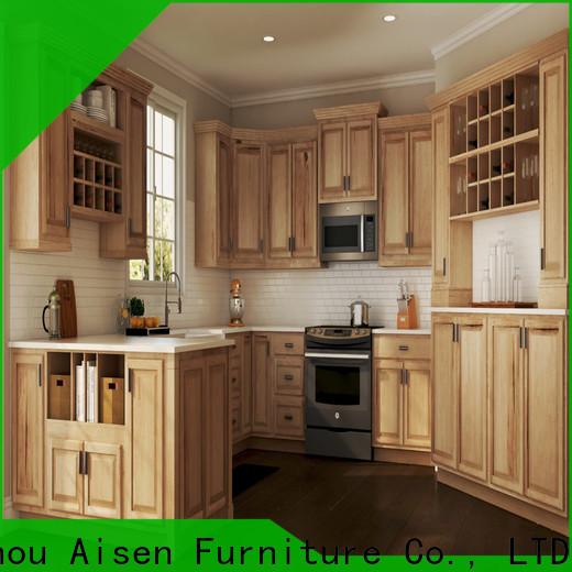 AisDecor cherry wood kitchen cabinets supplier