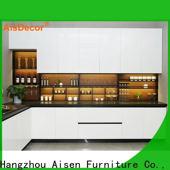 AisDecor custom white lacquer cabinets wholesale