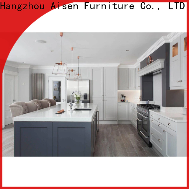 AisDecor professional dark wood kitchen cabinets from China