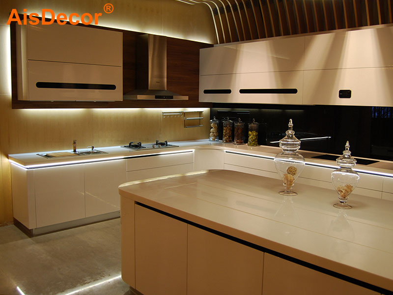 AisDecor cheap lacquer kitchen cabinet one-stop services-2