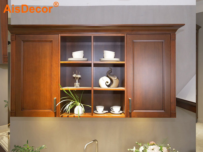 AisDecor dark wood kitchen cabinets exporter-2