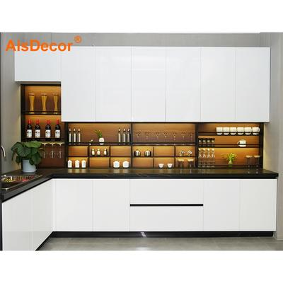 Best Modern White Lacquer Kitchen Cabinet With Good Price