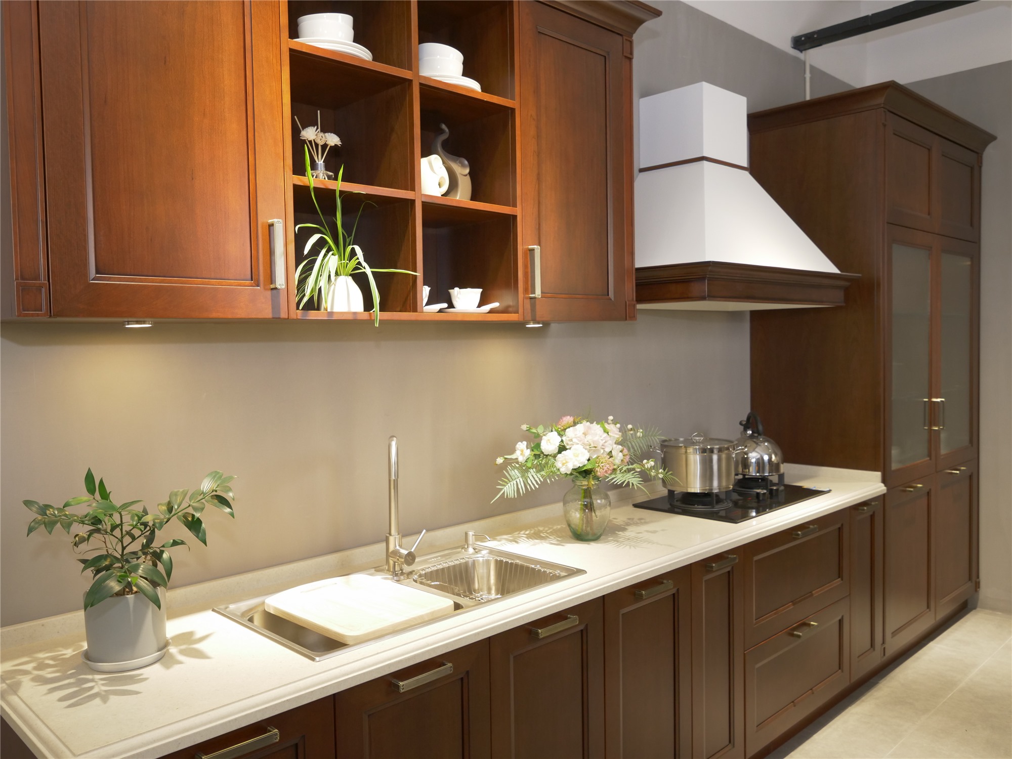 AisDecor cherry wood cabinets from China