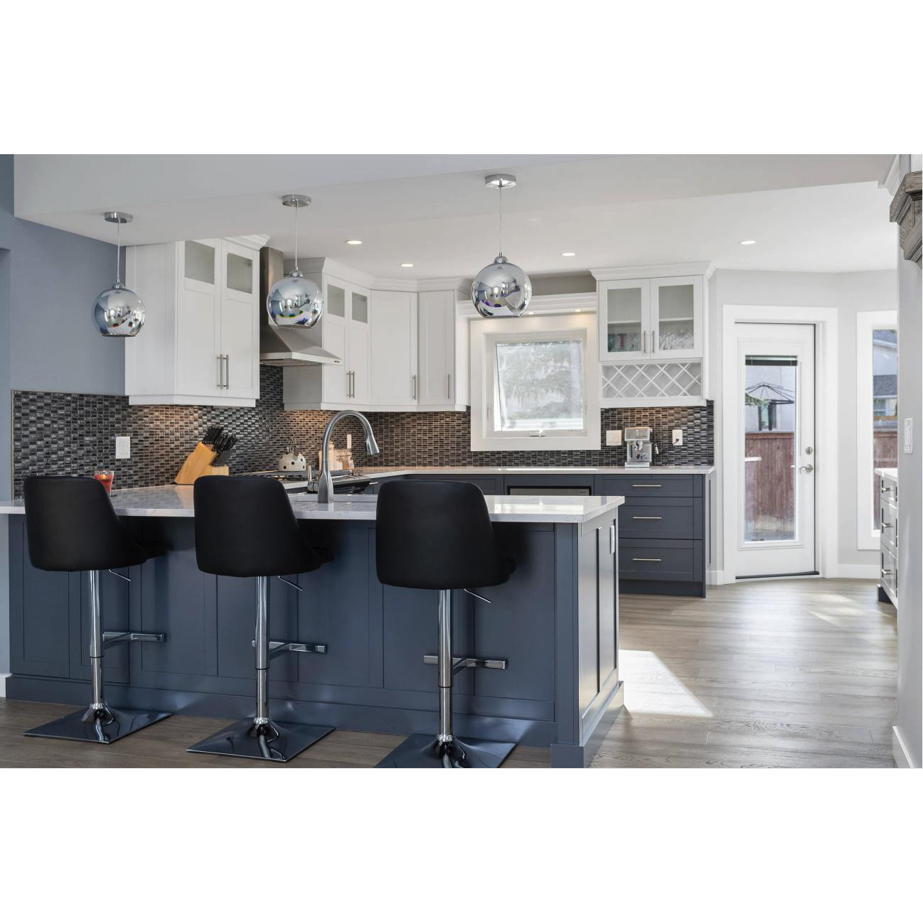 AisDecor new gray cabinets kitchen one-stop services-2