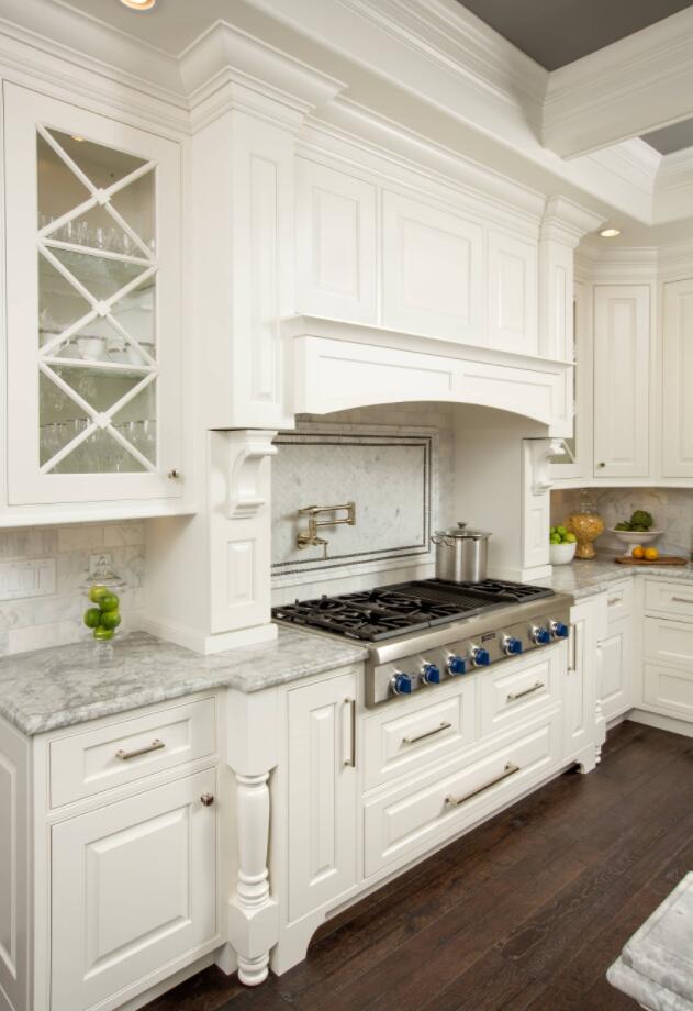 AisDecor white wood kitchen cabinets exporter-2