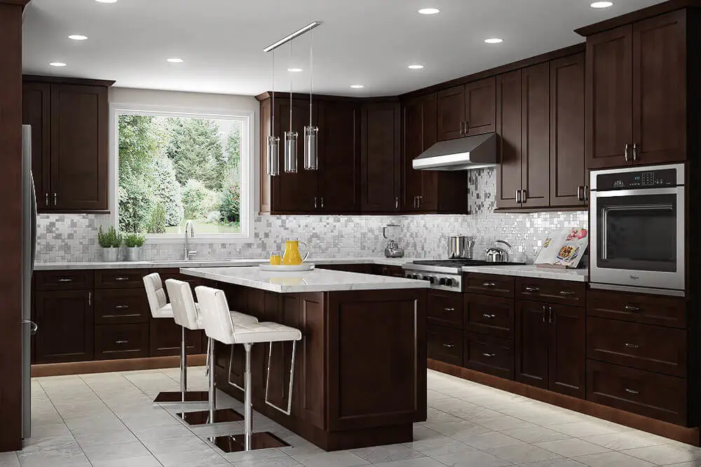 Modern Design Customized Color Solid Wood Shaker Style Kitchen Cabinet