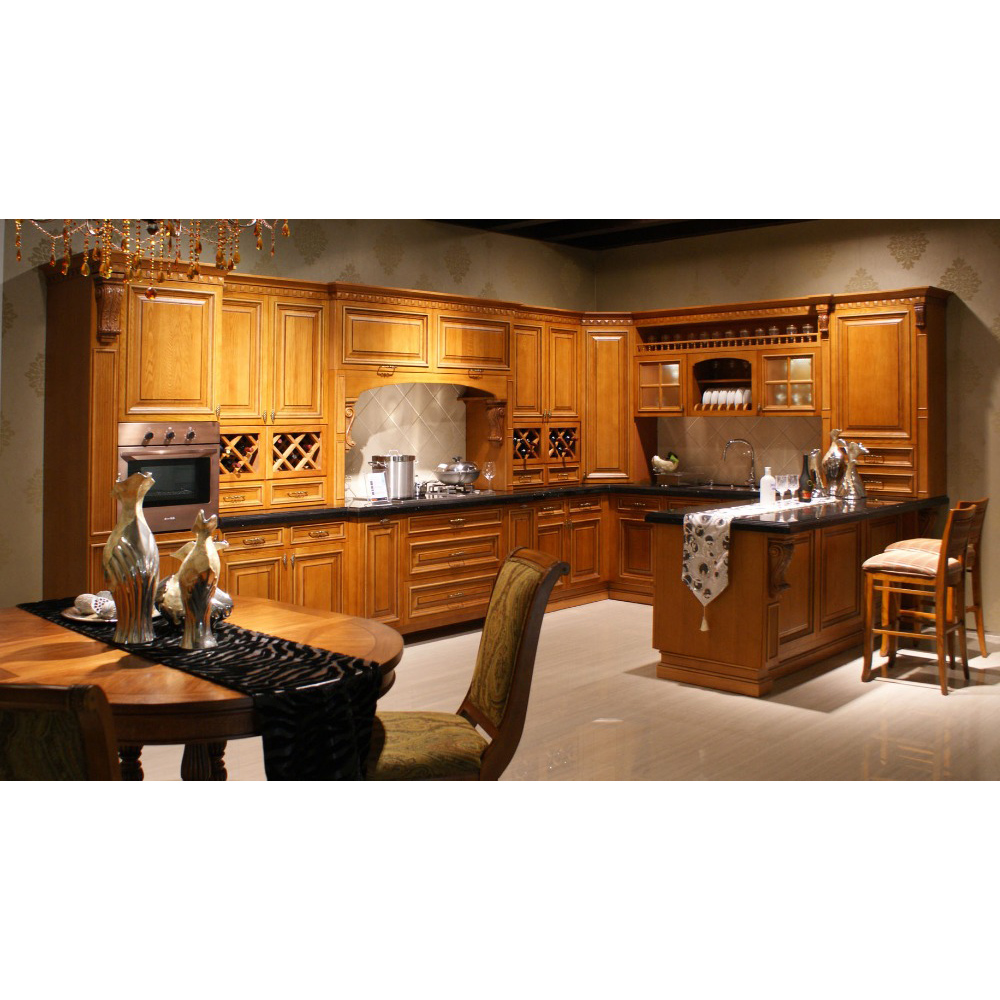 top-selling solid wood kitchen cabinet exporter-1