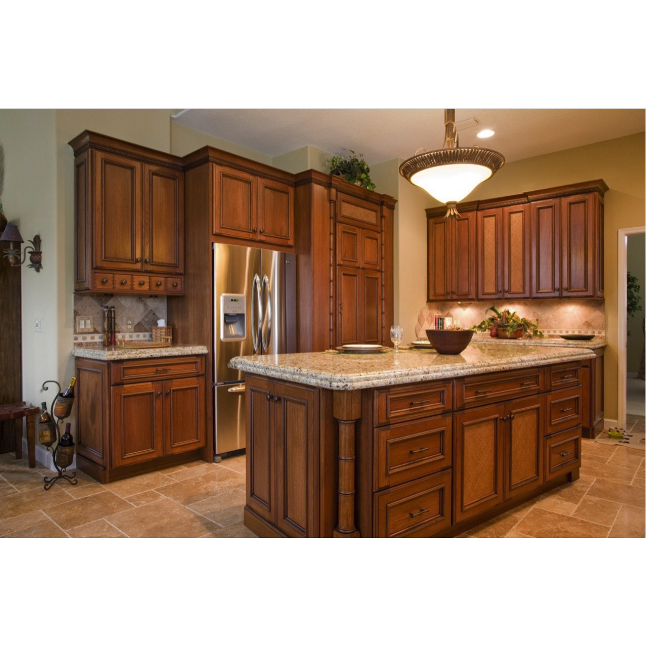 AisDecor cherry kitchen cabinets one-stop services-2